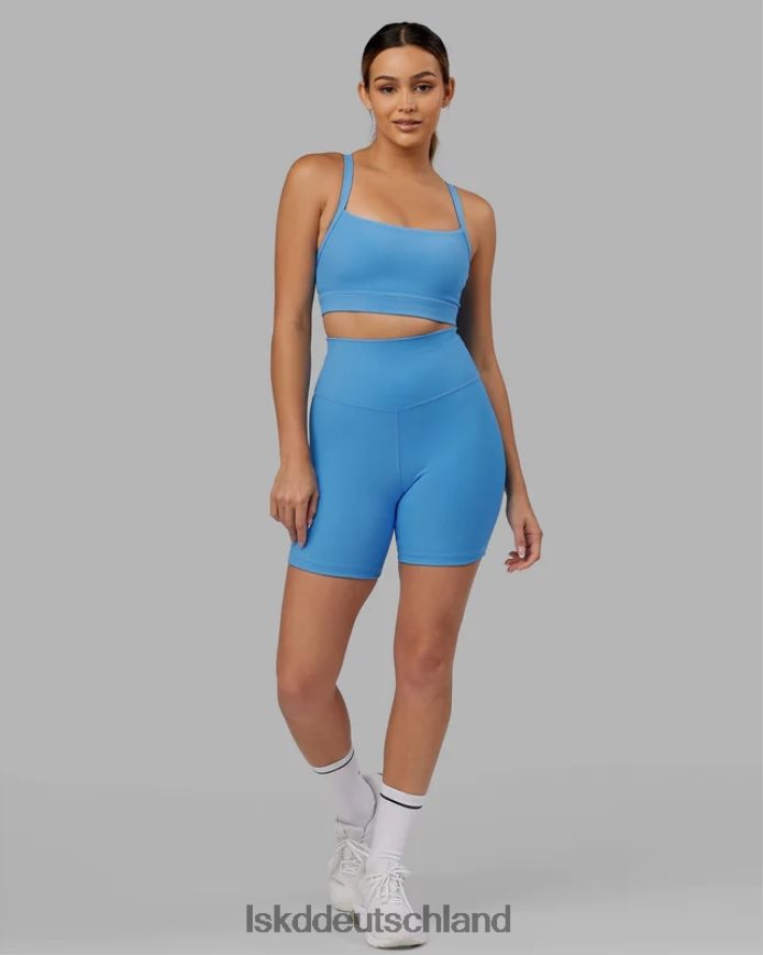 Frauen LSKD Strike gerippte mittellange Shorts – Azurblau Bekleidung VD2NLV633