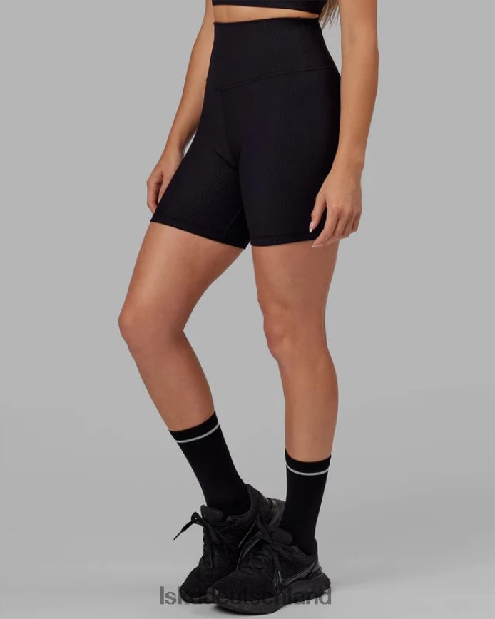 Frauen LSKD Strike gerippte mittellange Shorts – schwarz Bekleidung VD2NLV618