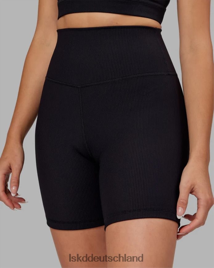 Frauen LSKD Strike gerippte mittellange Shorts – schwarz Bekleidung VD2NLV618