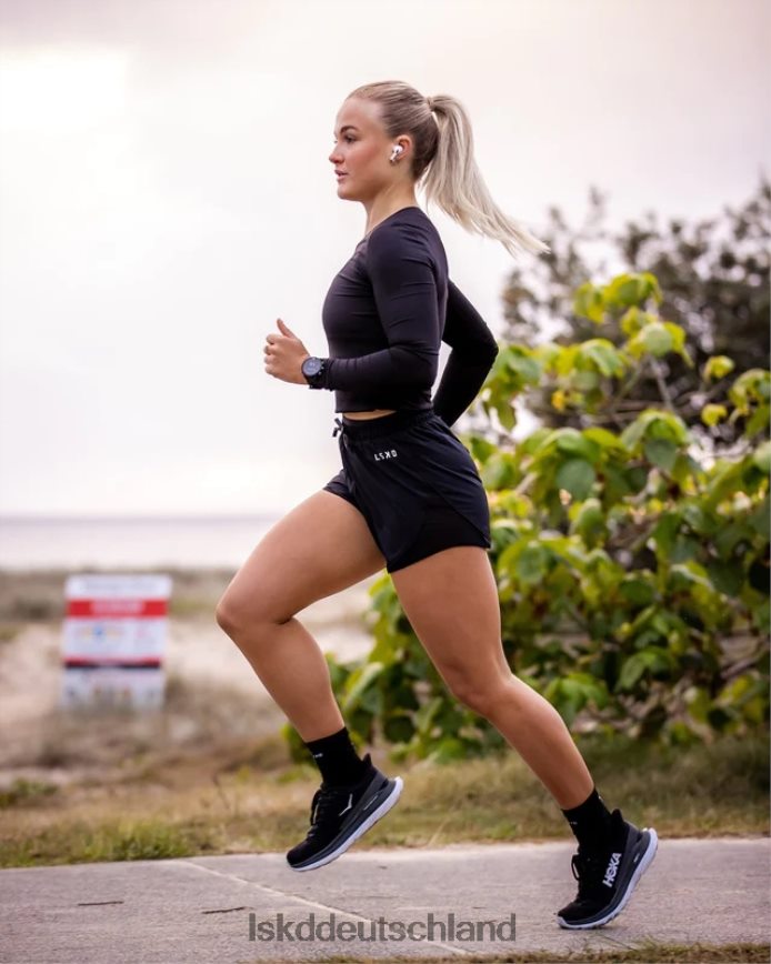 Frauen LSKD dynamische Laufshorts – schwarz Bekleidung VD2NLV785