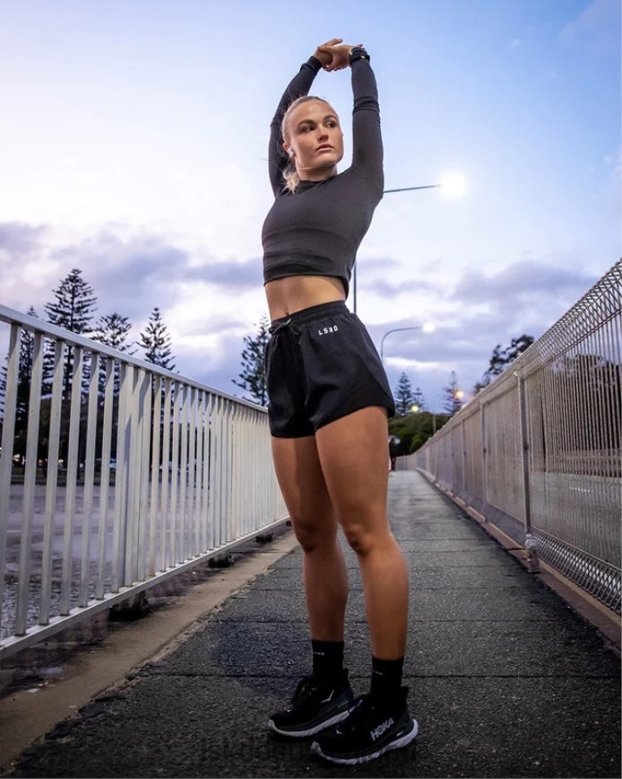 Frauen LSKD dynamische Laufshorts – schwarz Bekleidung VD2NLV785