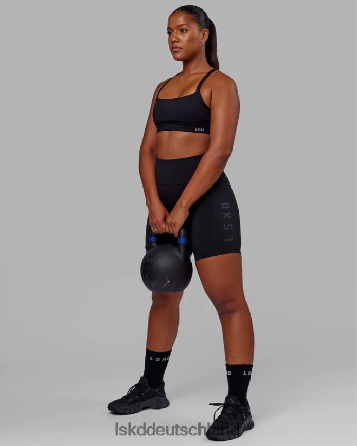 Frauen LSKD mittellange Rep-Shorts – schwarz-schwarz Bekleidung VD2NLV567
