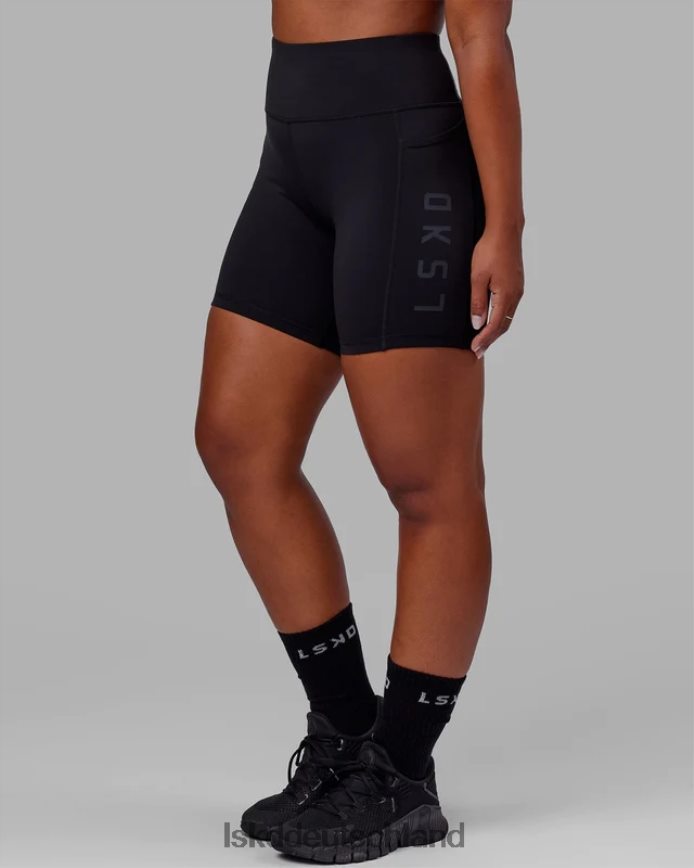 Frauen LSKD mittellange Rep-Shorts – schwarz-schwarz Bekleidung VD2NLV567