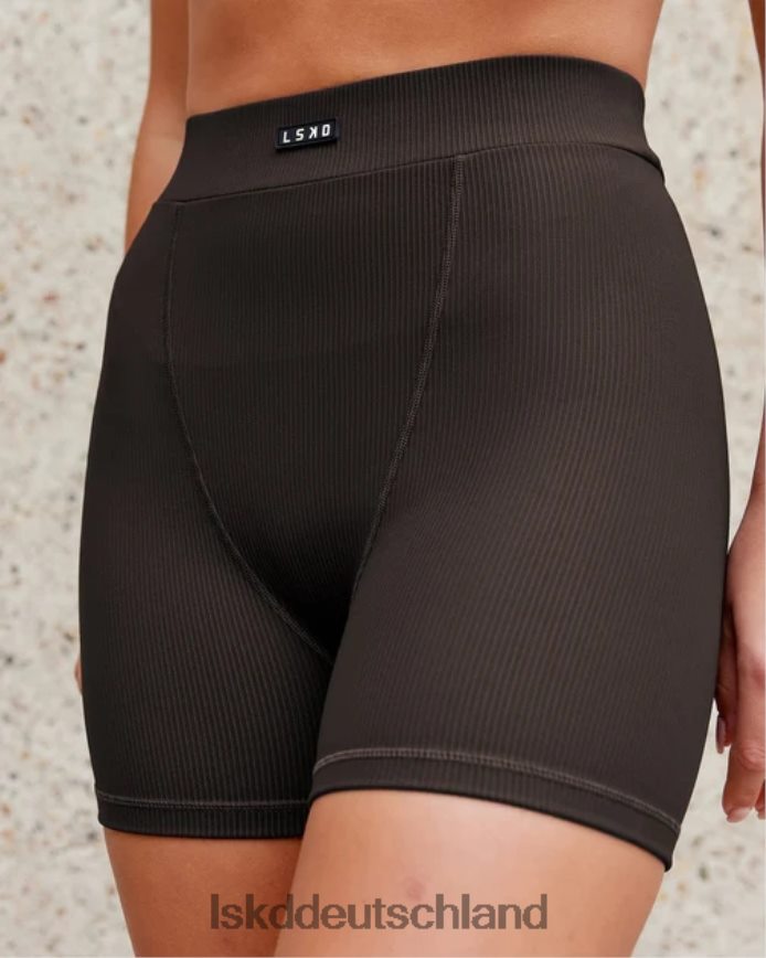 Frauen LSKD vitalize ribbed mid short – dunkles Walnussholz Bekleidung VD2NLV523