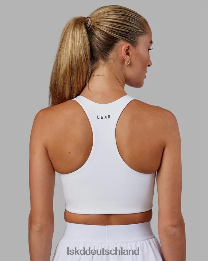 Frauen LSKD Ace Longline-BH – Weiß Bekleidung VD2NLV26