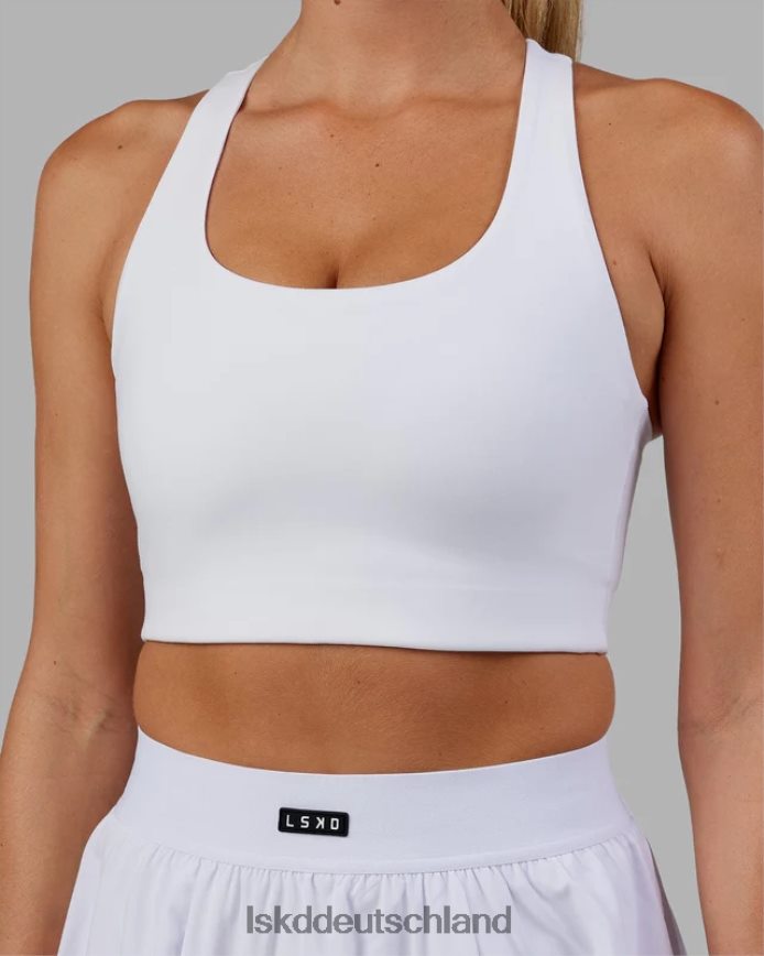 Frauen LSKD Ace Longline-BH – Weiß Bekleidung VD2NLV26