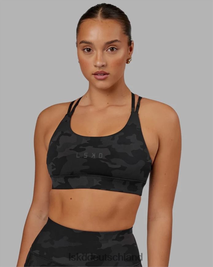 Frauen LSKD Bridge-Sport-BH – Black Camo Bekleidung VD2NLV19