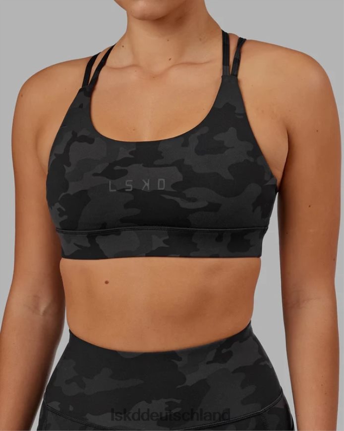 Frauen LSKD Bridge-Sport-BH – Black Camo Bekleidung VD2NLV19