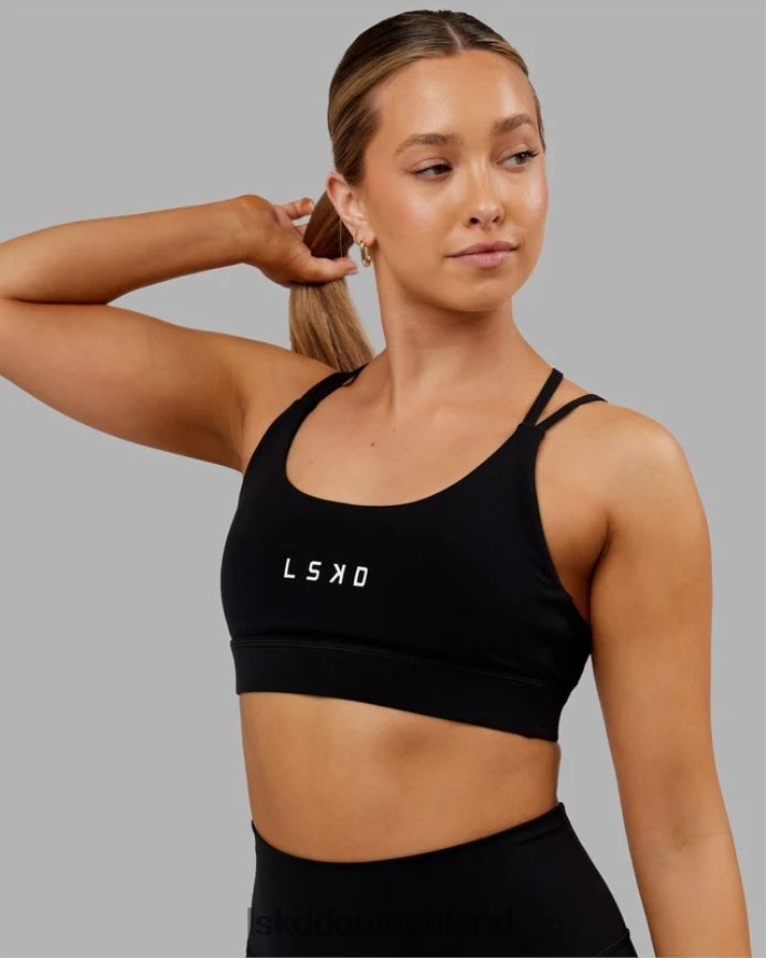 Frauen LSKD Bridge-Sport-BH - Schwarz Bekleidung VD2NLV17