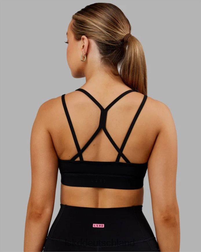 Frauen LSKD Bridge-Sport-BH - Schwarz Bekleidung VD2NLV17