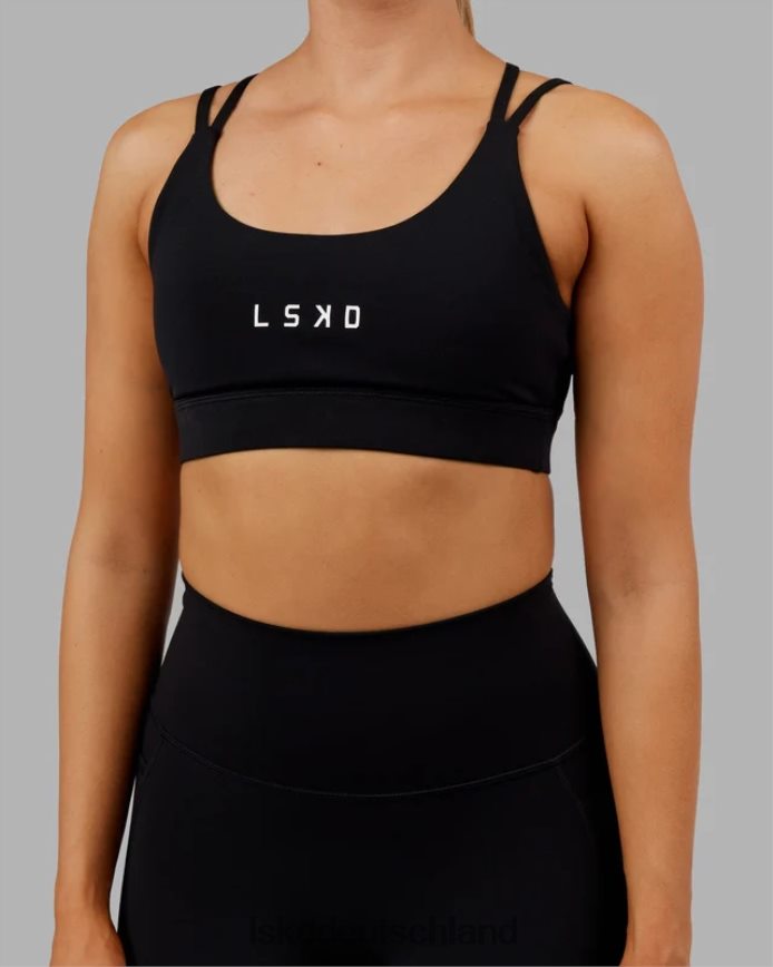 Frauen LSKD Bridge-Sport-BH - Schwarz Bekleidung VD2NLV17