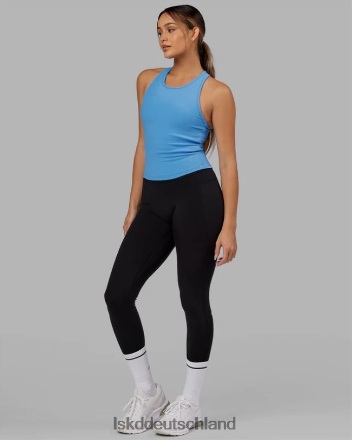 Frauen LSKD Flow geripptes Hebe-BH-Performance-Tanktop – Azurblau Bekleidung VD2NLV149