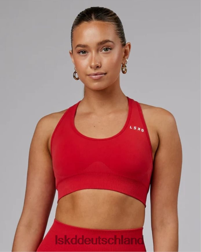 Frauen LSKD Limitless nahtloser Sport-BH – Scharlachrot Bekleidung VD2NLV69