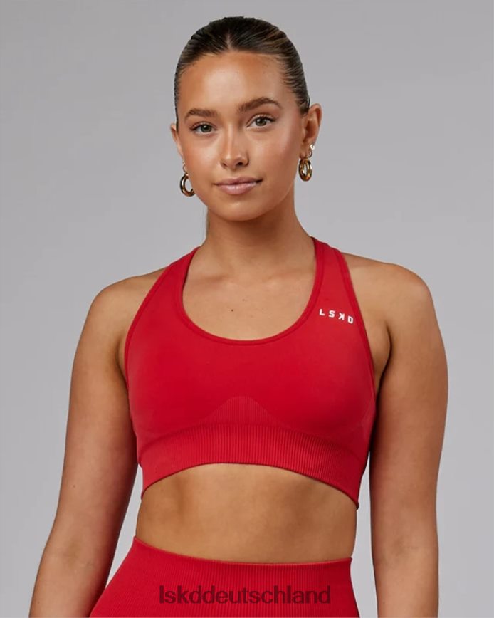 Frauen LSKD Limitless nahtloser Sport-BH – Scharlachrot Bekleidung VD2NLV69