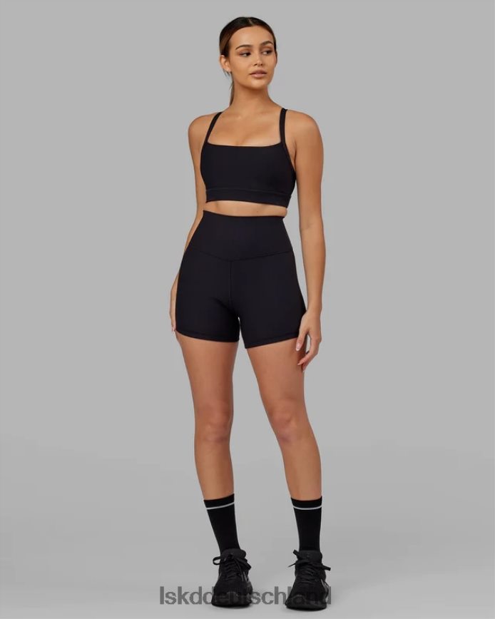 Frauen LSKD Momentum gerippter Sport-BH – Schwarz Bekleidung VD2NLV13
