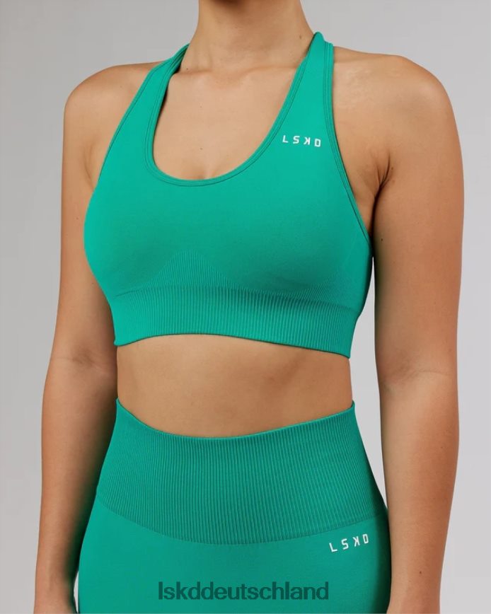 Frauen LSKD Nahtloser Sport-BH „Limitless“ – Hyper Teal Bekleidung VD2NLV46