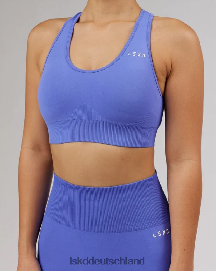 Frauen LSKD Nahtloser Sport-BH „Limitless“ – Kornblumenblau Bekleidung VD2NLV53
