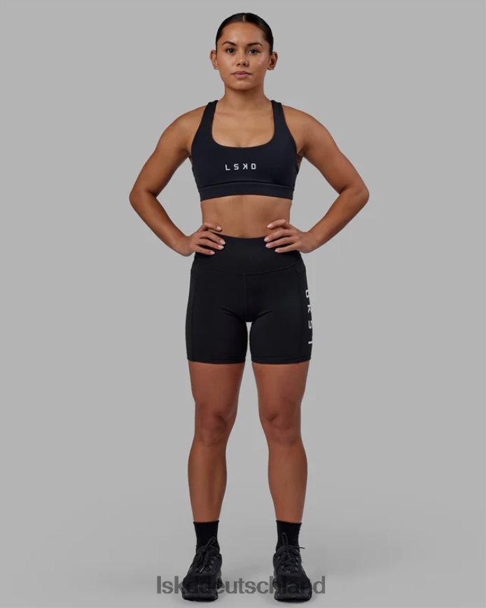 Frauen LSKD Rep Sport-BH kleines Logo - schwarz-weiß Bekleidung VD2NLV29