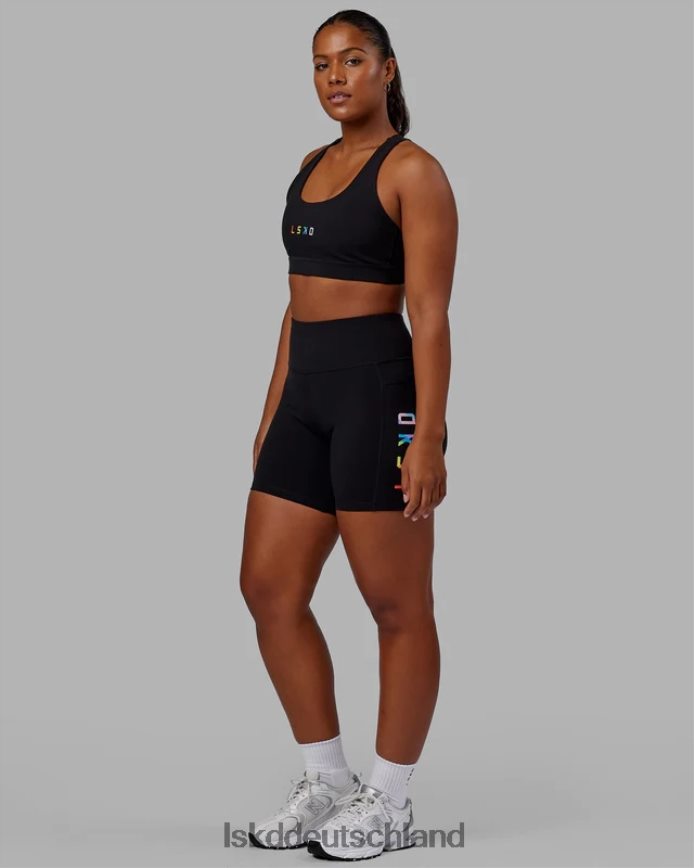Frauen LSKD Rep-Sport-BH mit kleinem Logo – Pride-Schwarz Bekleidung VD2NLV16