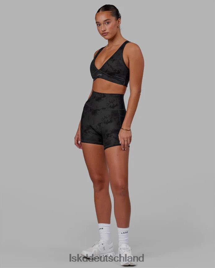 Frauen LSKD Stamina-Sport-BH – Schwarz-Tie-Dye Bekleidung VD2NLV49