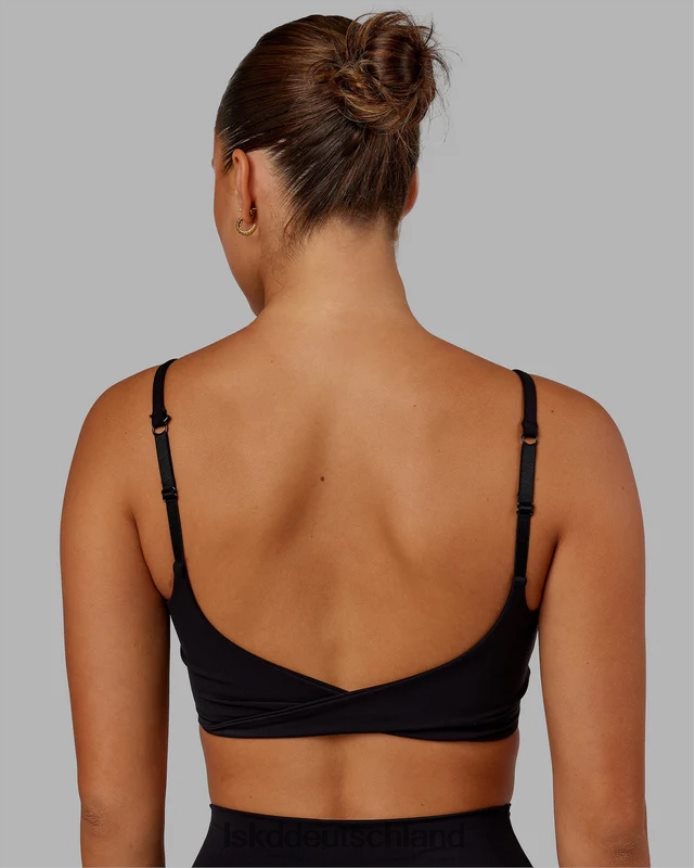 Frauen LSKD Twist-Sport-BH - Schwarz Bekleidung VD2NLV24