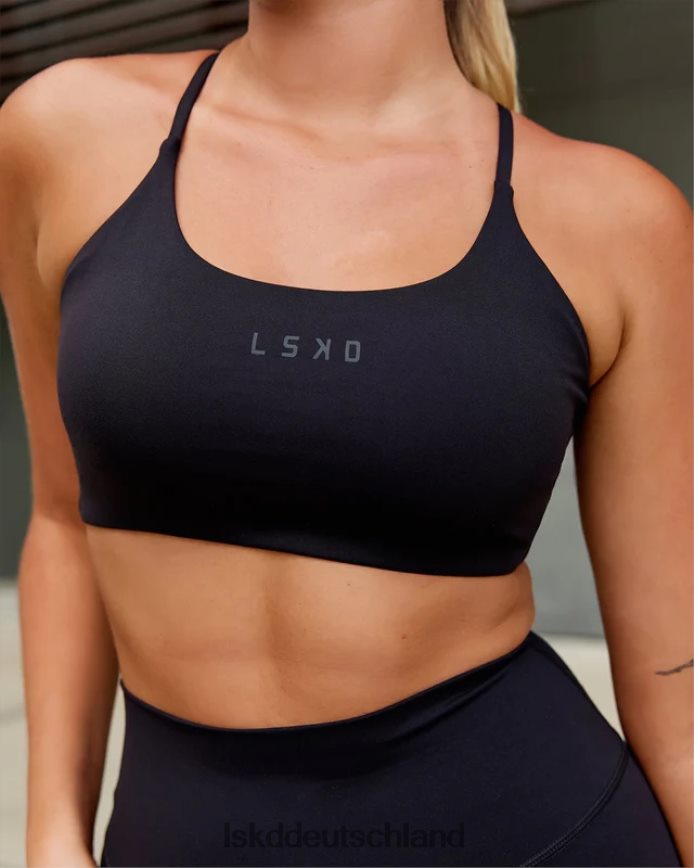 Frauen LSKD Twist-Sport-BH - Schwarz Bekleidung VD2NLV24