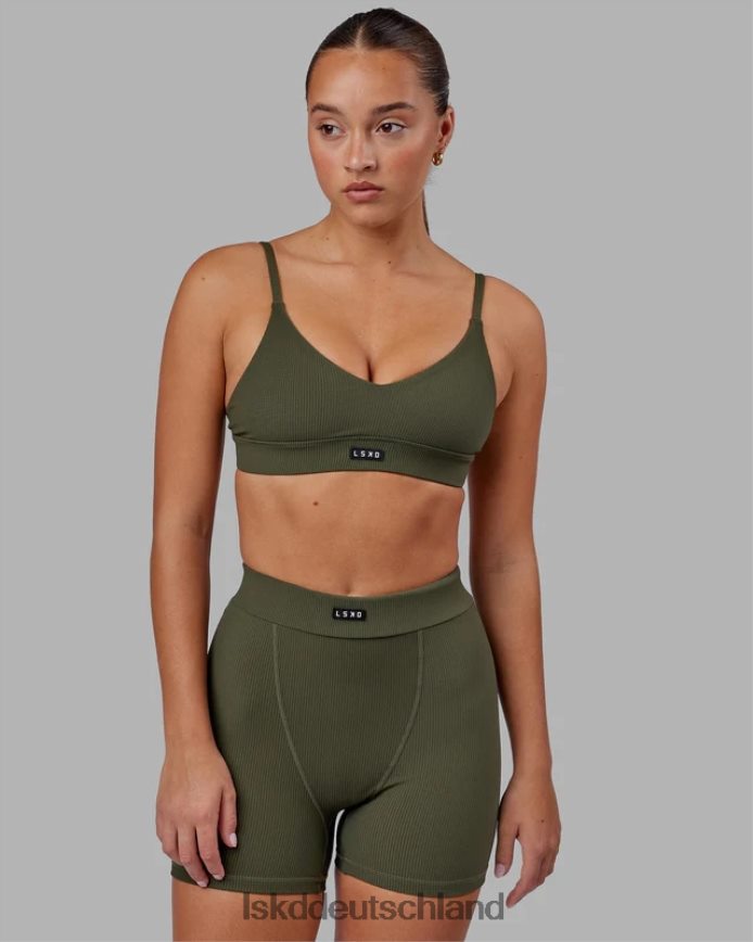 Frauen LSKD vitalize geripptes Bralette – Waldnacht Bekleidung VD2NLV2