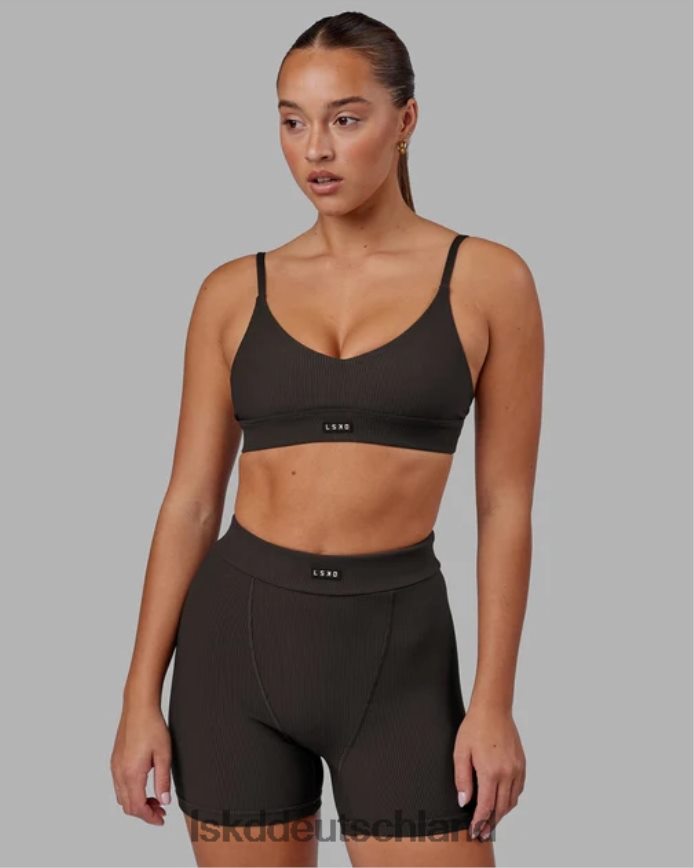 Frauen LSKD vitalize geripptes Bralette – dunkler Walnuss Bekleidung VD2NLV1