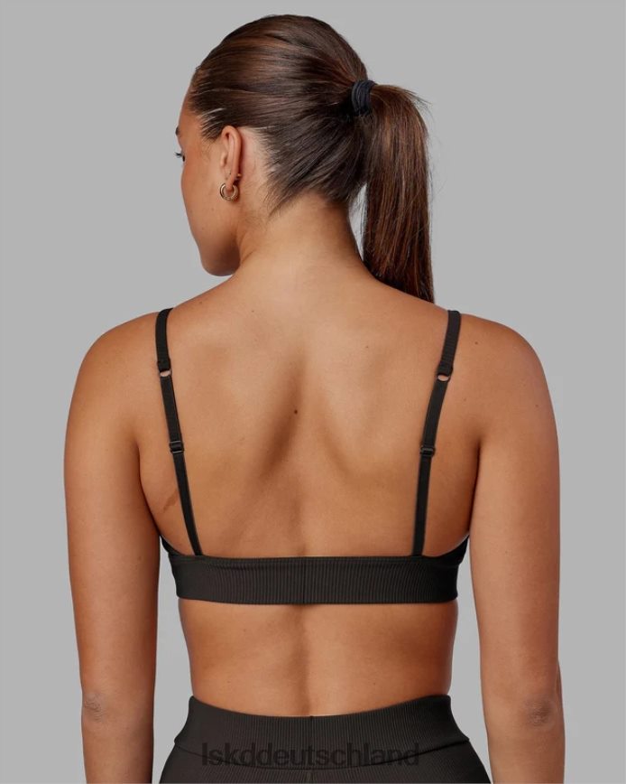 Frauen LSKD vitalize geripptes Bralette – dunkler Walnuss Bekleidung VD2NLV1