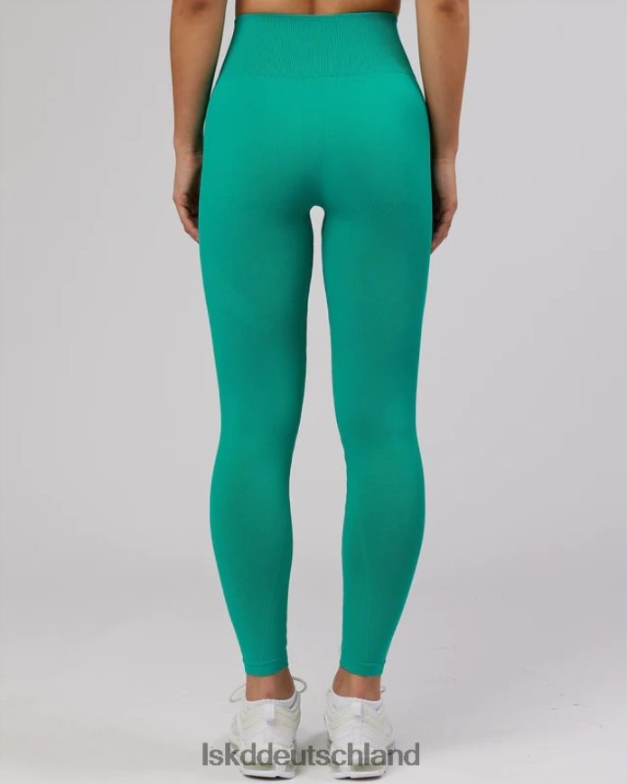 Frauen LSKD Grenzenlose, nahtlose Strumpfhose in voller Länge – Hyper Teal Bekleidung VD2NLV706
