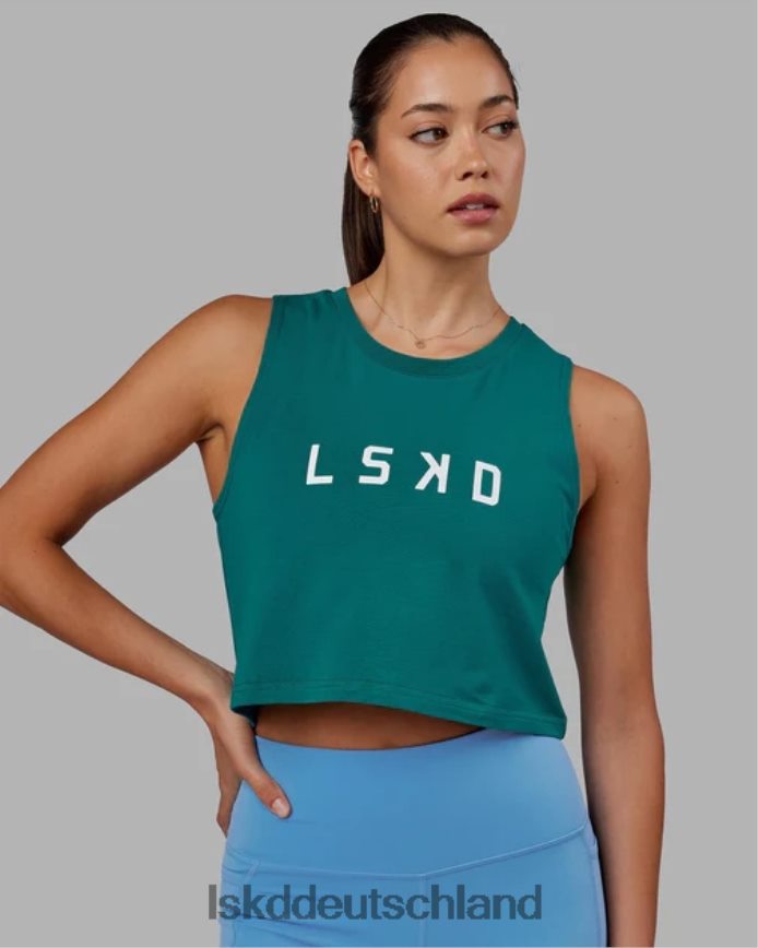 Frauen LSKD Agiles Flxcotton-Tanktop – Deep-Lake Bekleidung VD2NLV157