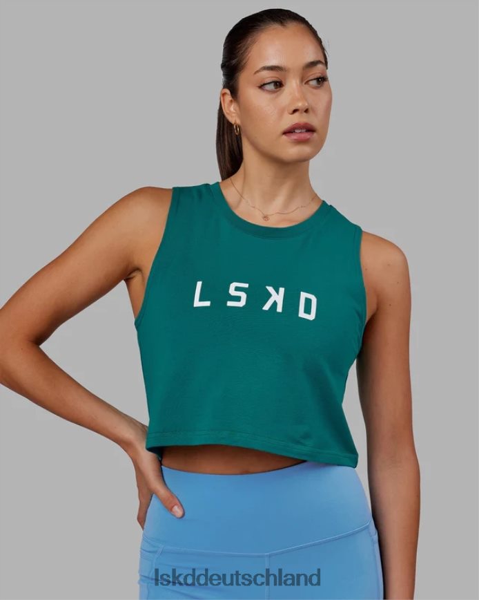 Frauen LSKD Agiles Flxcotton-Tanktop – Deep-Lake Bekleidung VD2NLV157