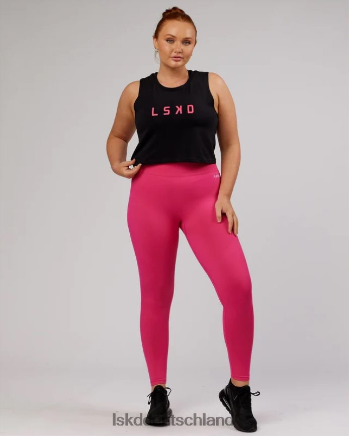 Frauen LSKD Agiles Flxcotton-Tanktop – Schwarz-Boysenberry Bekleidung VD2NLV147