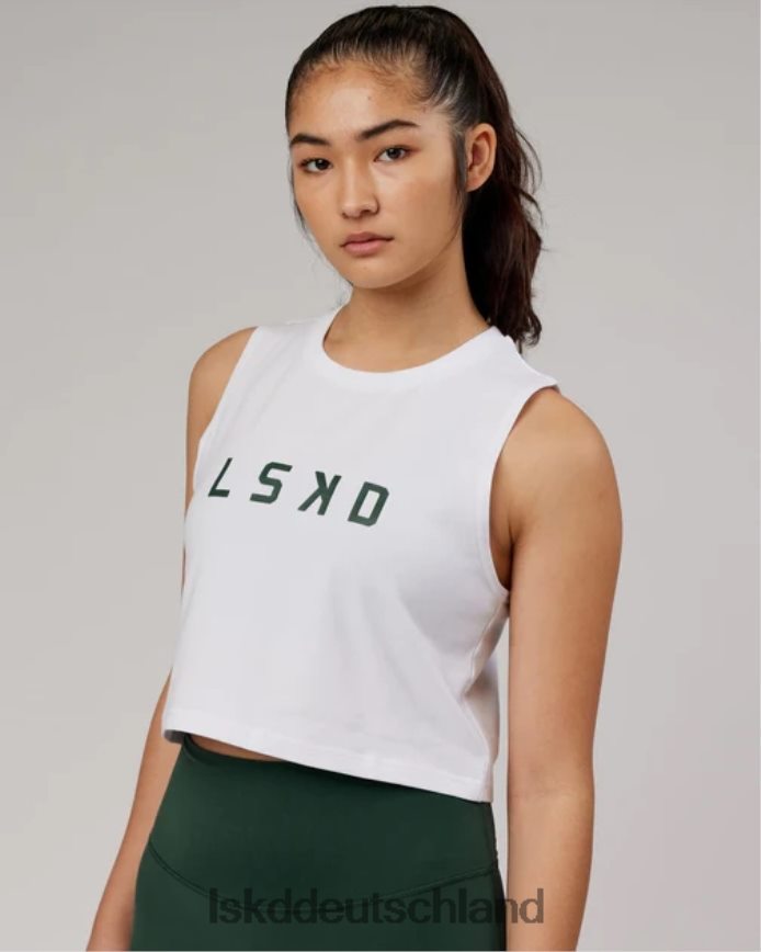 Frauen LSKD Agiles Flxcotton-Tanktop – weiß-pineneedle Bekleidung VD2NLV180