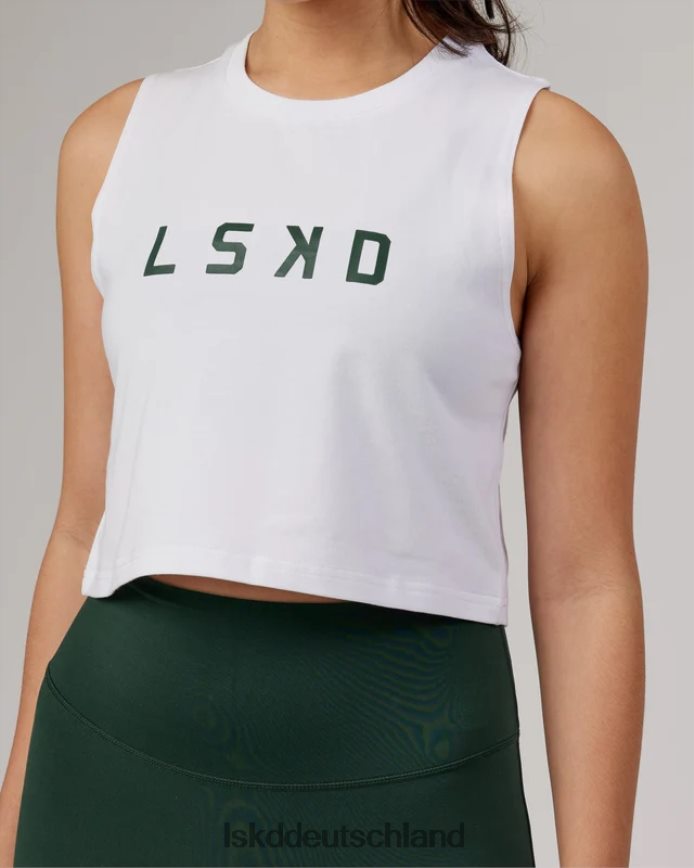 Frauen LSKD Agiles Flxcotton-Tanktop – weiß-pineneedle Bekleidung VD2NLV180