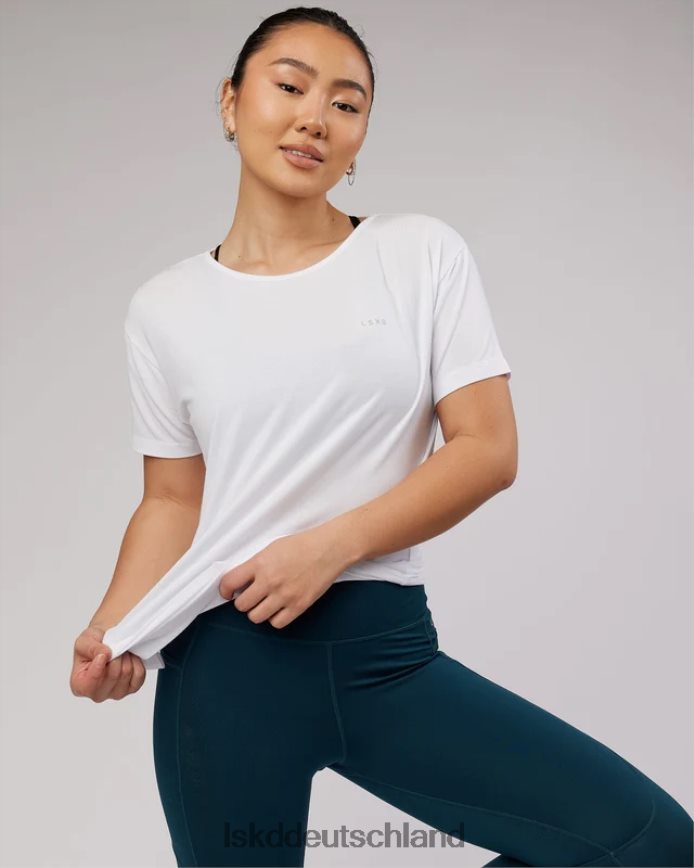 Frauen LSKD Air Slouch T-Shirt – weiß Bekleidung VD2NLV325