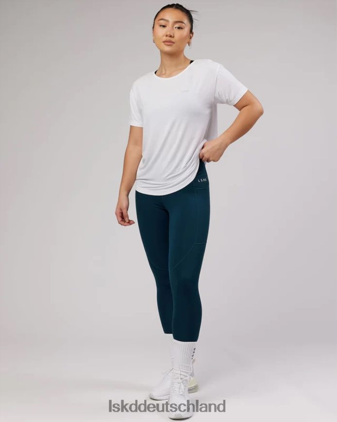 Frauen LSKD Air Slouch T-Shirt – weiß Bekleidung VD2NLV325