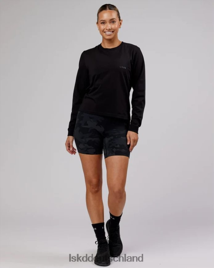 Frauen LSKD Deluxe Pimaflx LS-T-Shirt – Schwarz Bekleidung VD2NLV301