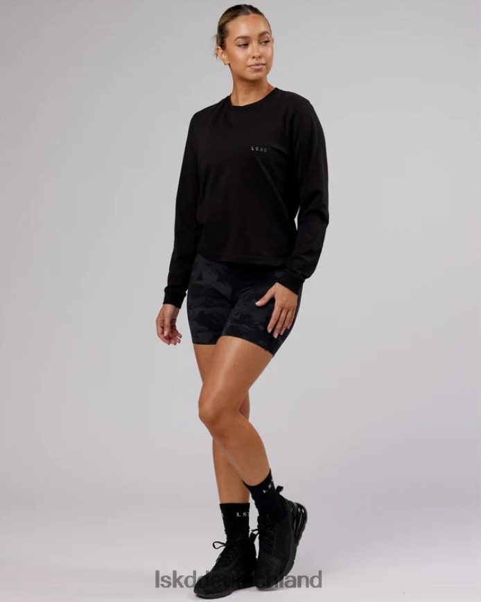 Frauen LSKD Deluxe Pimaflx LS-T-Shirt – Schwarz Bekleidung VD2NLV301