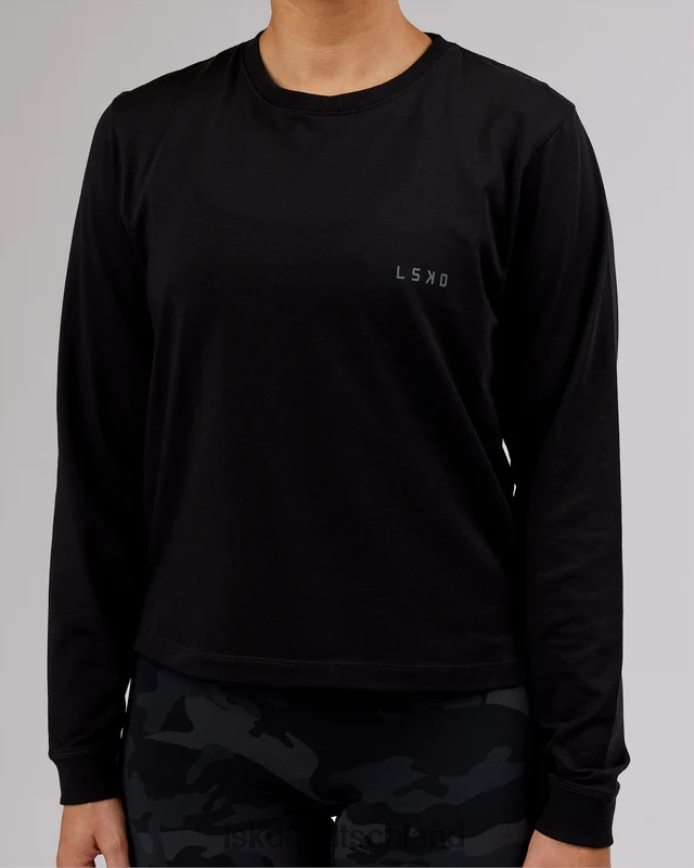 Frauen LSKD Deluxe Pimaflx LS-T-Shirt – Schwarz Bekleidung VD2NLV301