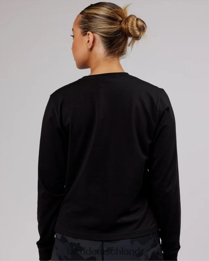 Frauen LSKD Deluxe Pimaflx LS-T-Shirt – Schwarz Bekleidung VD2NLV301