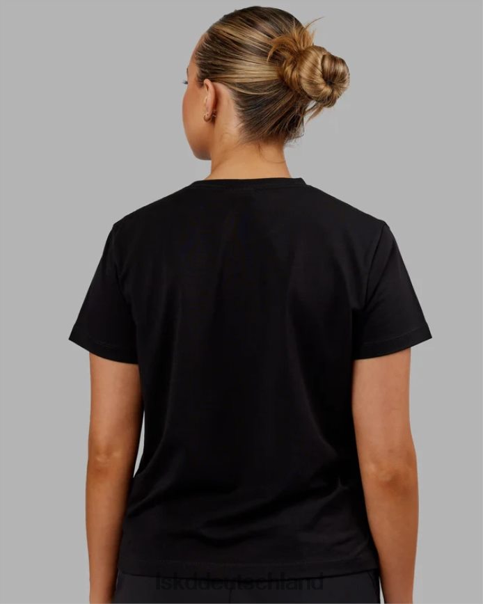 Frauen LSKD Deluxe-Pimaflx-T-Shirt – Schwarz Bekleidung VD2NLV293