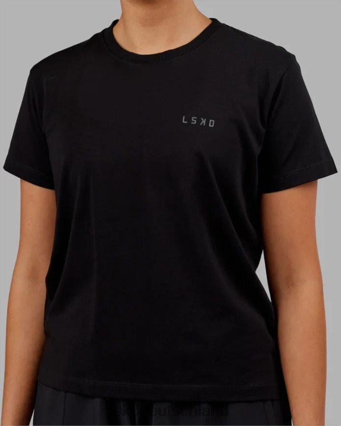 Frauen LSKD Deluxe-Pimaflx-T-Shirt – Schwarz Bekleidung VD2NLV293