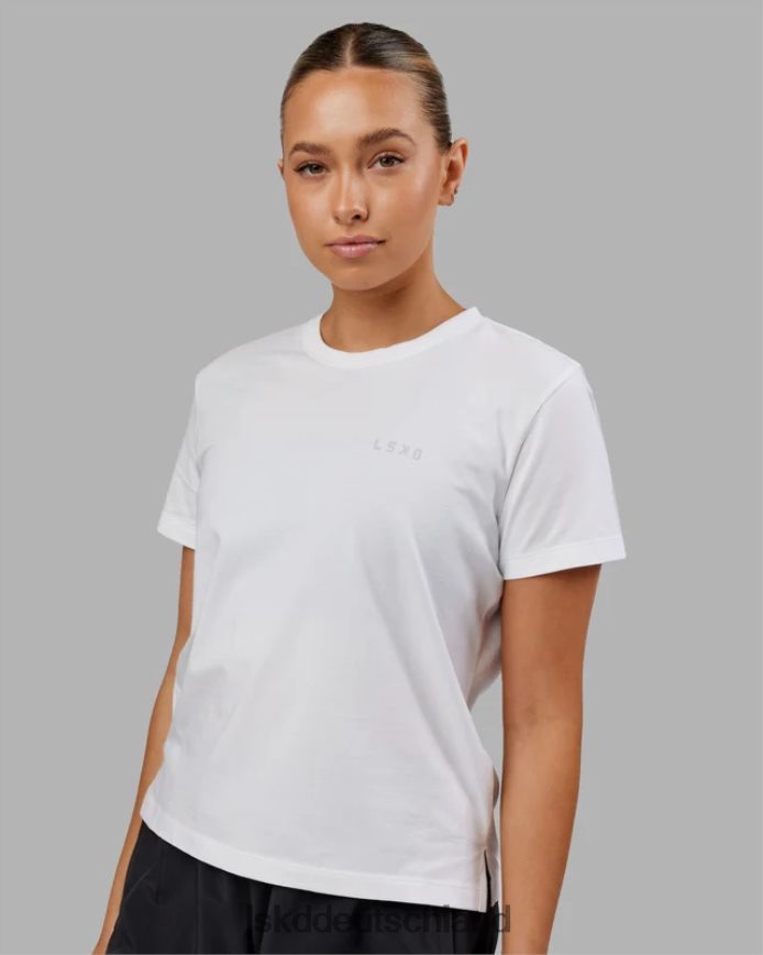 Frauen LSKD Deluxe-Pimaflx-T-Shirt – weiß Bekleidung VD2NLV290