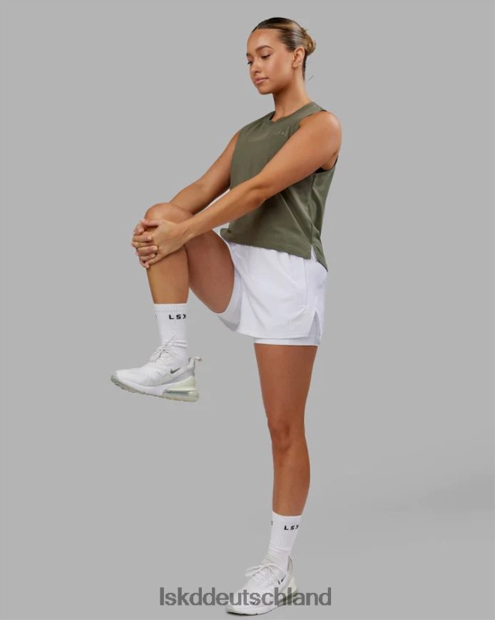 Frauen LSKD Deluxe-Pimaflx-Tanktop – olivfarben Bekleidung VD2NLV184