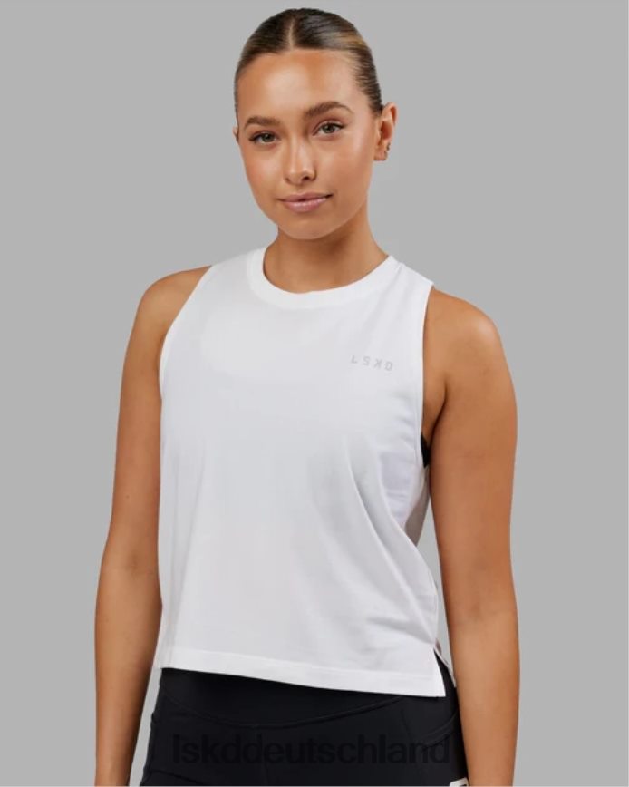 Frauen LSKD Deluxe-Pimaflx-Tanktop – weiß Bekleidung VD2NLV177