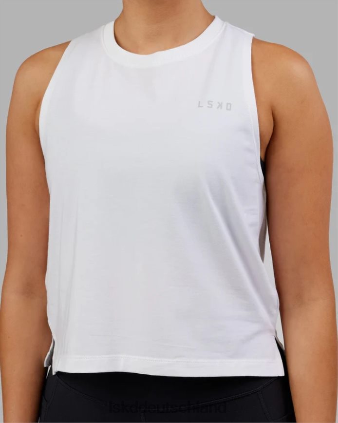 Frauen LSKD Deluxe-Pimaflx-Tanktop – weiß Bekleidung VD2NLV177
