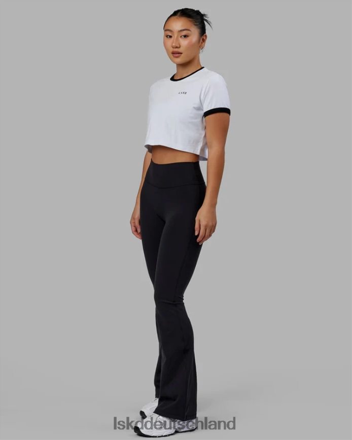 Frauen LSKD Excel-Ringer-T-Shirt – weiß-schwarz Bekleidung VD2NLV242
