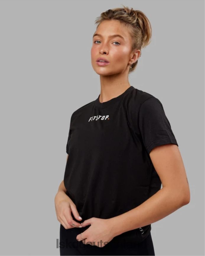 Frauen LSKD Fitstop Fast Tee – Schwarz Bekleidung VD2NLV273