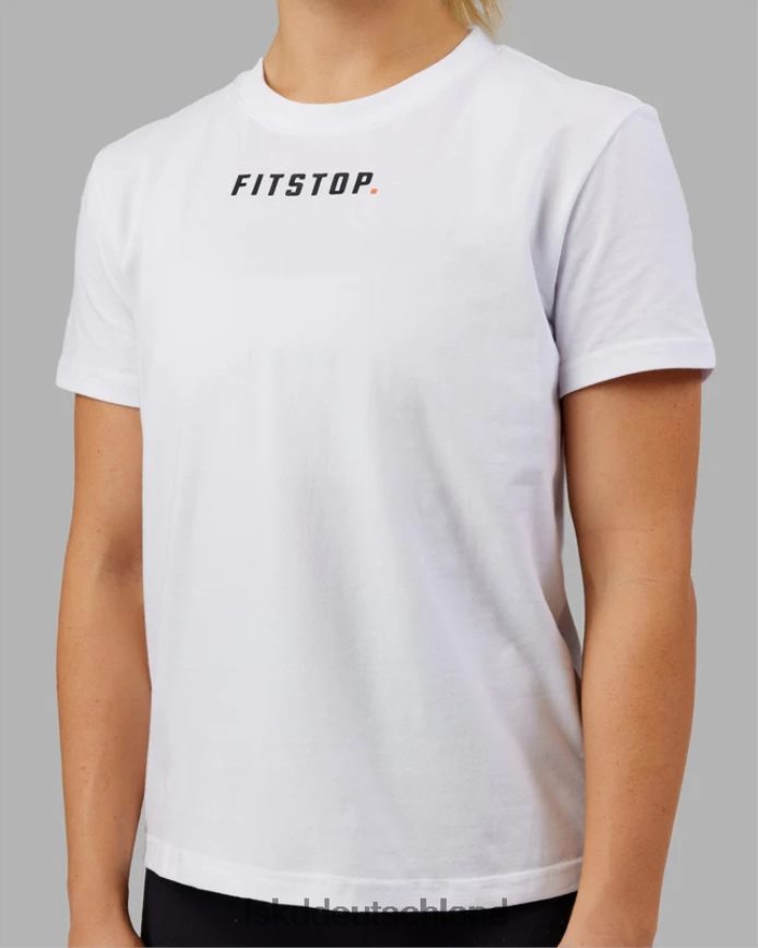 Frauen LSKD Fitstop Fast Tee – weiß Bekleidung VD2NLV263